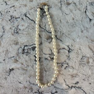 Sarah Coventry Elegant Cream Pearl Necklace
